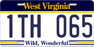 WV license plate 1TH065