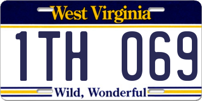 WV license plate 1TH069