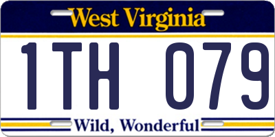 WV license plate 1TH079