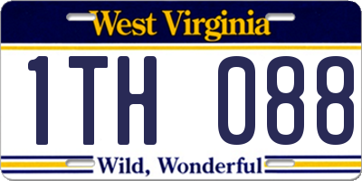 WV license plate 1TH088