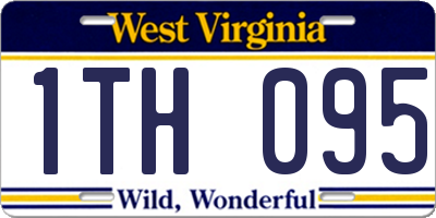 WV license plate 1TH095