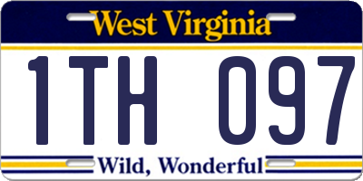 WV license plate 1TH097