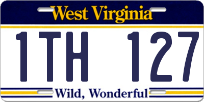 WV license plate 1TH127