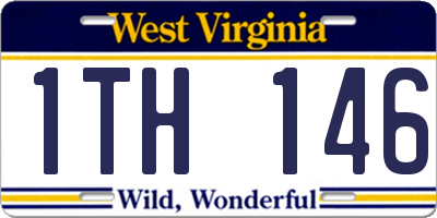 WV license plate 1TH146