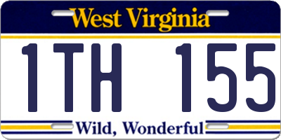 WV license plate 1TH155