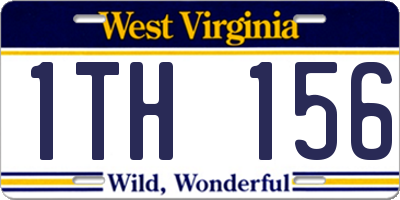 WV license plate 1TH156