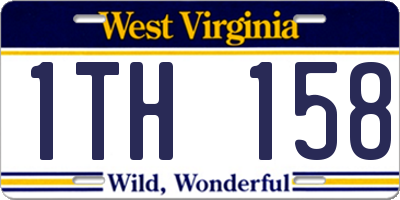 WV license plate 1TH158