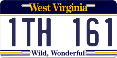 WV license plate 1TH161