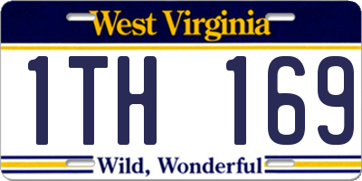 WV license plate 1TH169