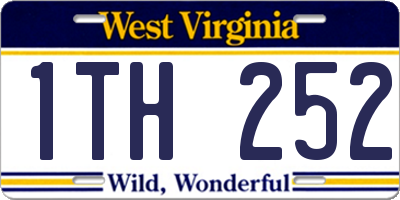 WV license plate 1TH252
