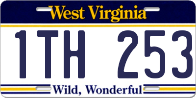 WV license plate 1TH253