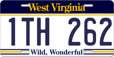 WV license plate 1TH262