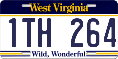 WV license plate 1TH264