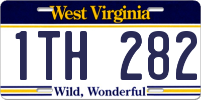WV license plate 1TH282
