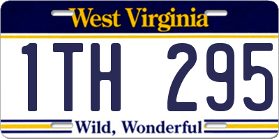 WV license plate 1TH295