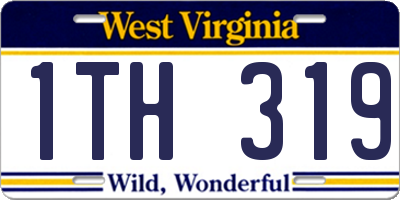 WV license plate 1TH319