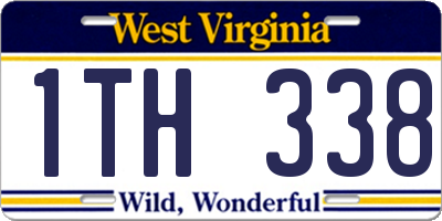 WV license plate 1TH338