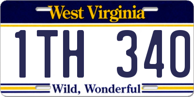 WV license plate 1TH340