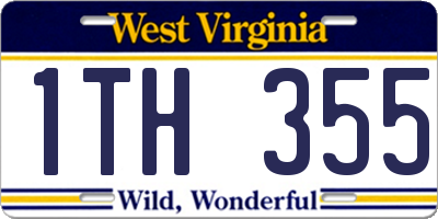 WV license plate 1TH355