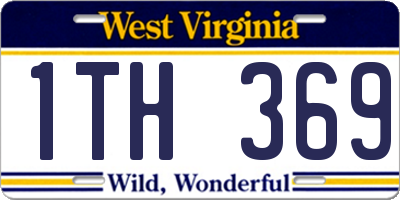 WV license plate 1TH369