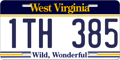 WV license plate 1TH385