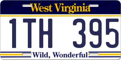 WV license plate 1TH395