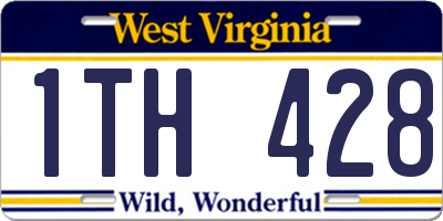 WV license plate 1TH428