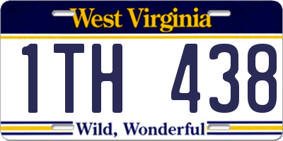 WV license plate 1TH438
