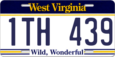 WV license plate 1TH439