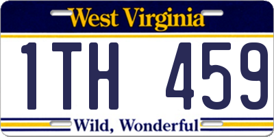 WV license plate 1TH459