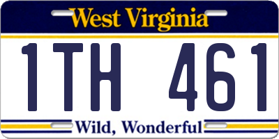 WV license plate 1TH461