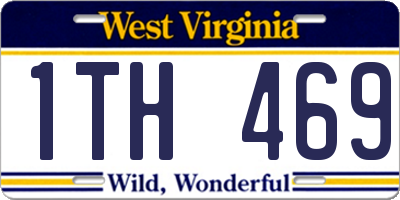 WV license plate 1TH469
