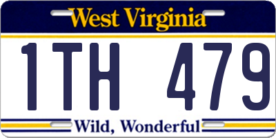 WV license plate 1TH479