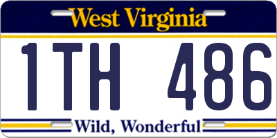 WV license plate 1TH486