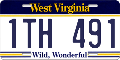WV license plate 1TH491