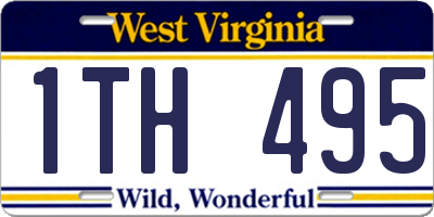 WV license plate 1TH495