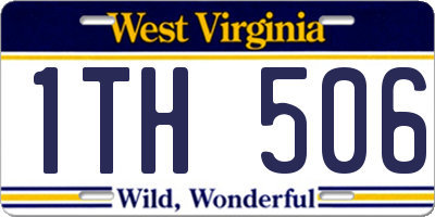 WV license plate 1TH506