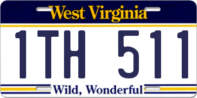 WV license plate 1TH511