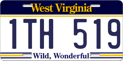 WV license plate 1TH519