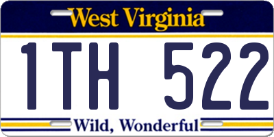 WV license plate 1TH522