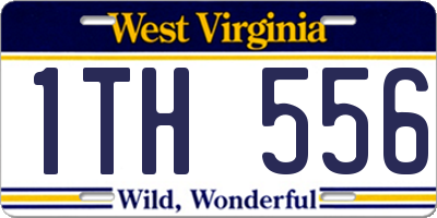 WV license plate 1TH556