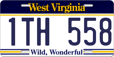 WV license plate 1TH558