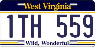 WV license plate 1TH559