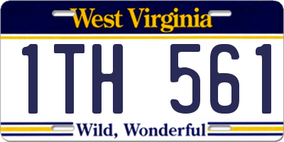 WV license plate 1TH561