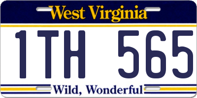 WV license plate 1TH565