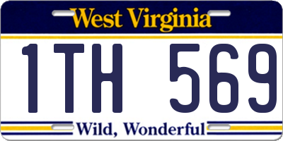 WV license plate 1TH569