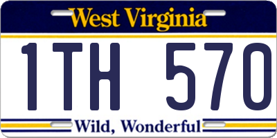 WV license plate 1TH570