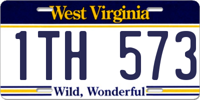 WV license plate 1TH573
