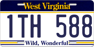 WV license plate 1TH588