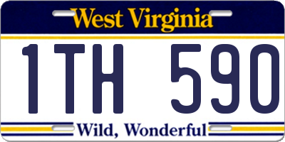 WV license plate 1TH590